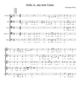 Ardo sì ma non t'amo