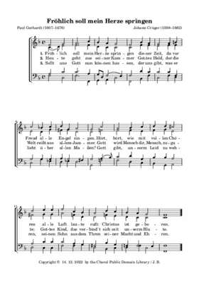 Fröhlich soll mein Herze springen