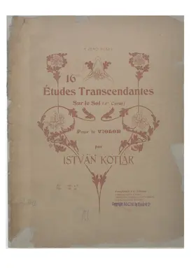 16 Etudes transcendantes sur le Sol