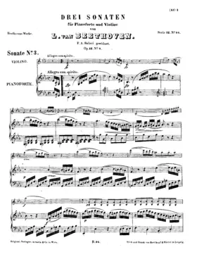 Violin Sonata No.3 in E-flat major