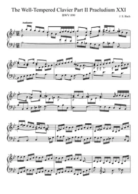 Prelude and Fugue in B-flat major BWV 890