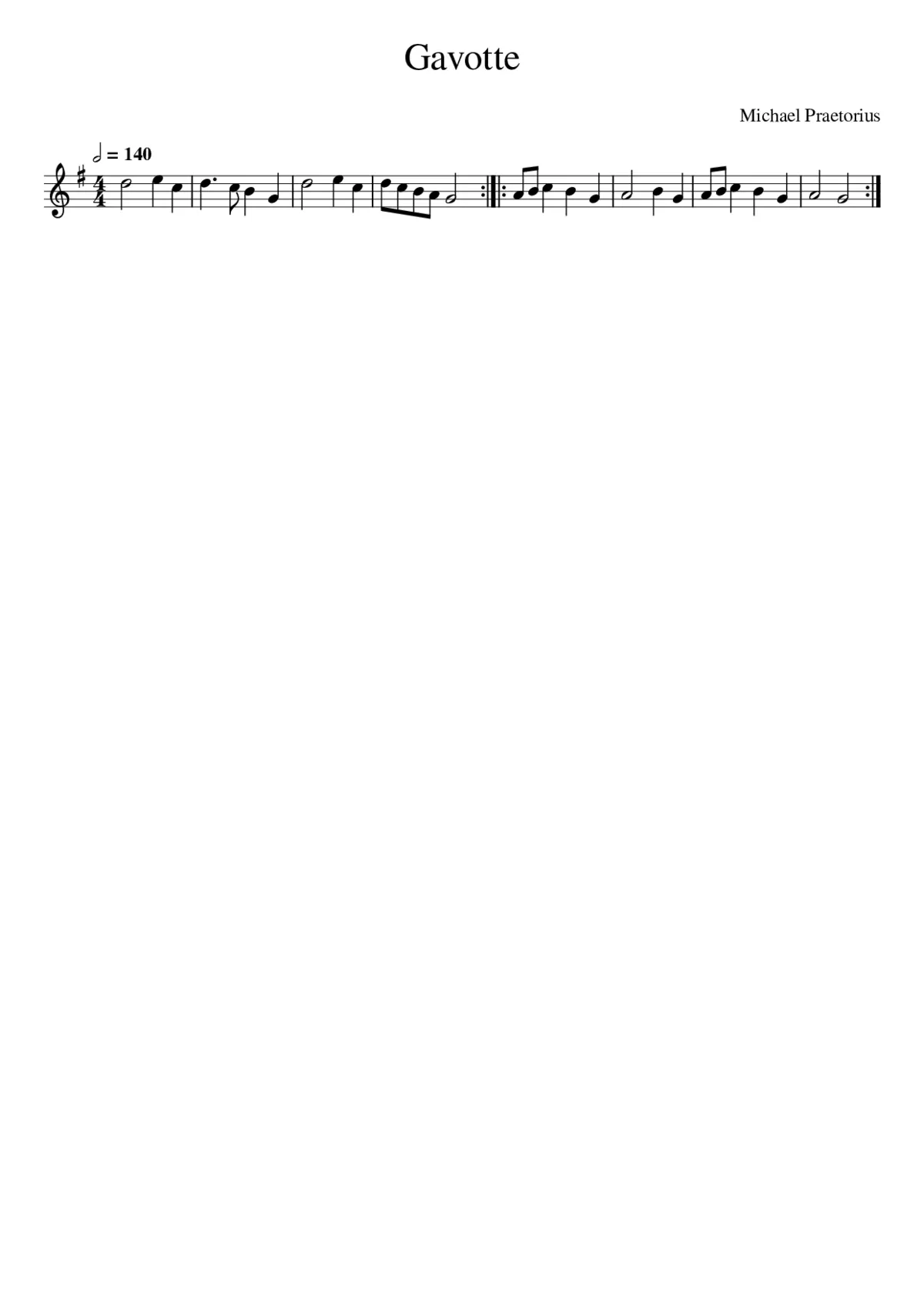 Gavotte - Page 1