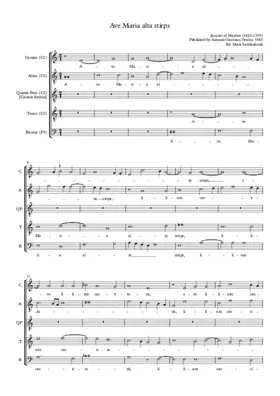 Ave Maria alta stirps