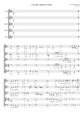 Cor mio mentre vi miro