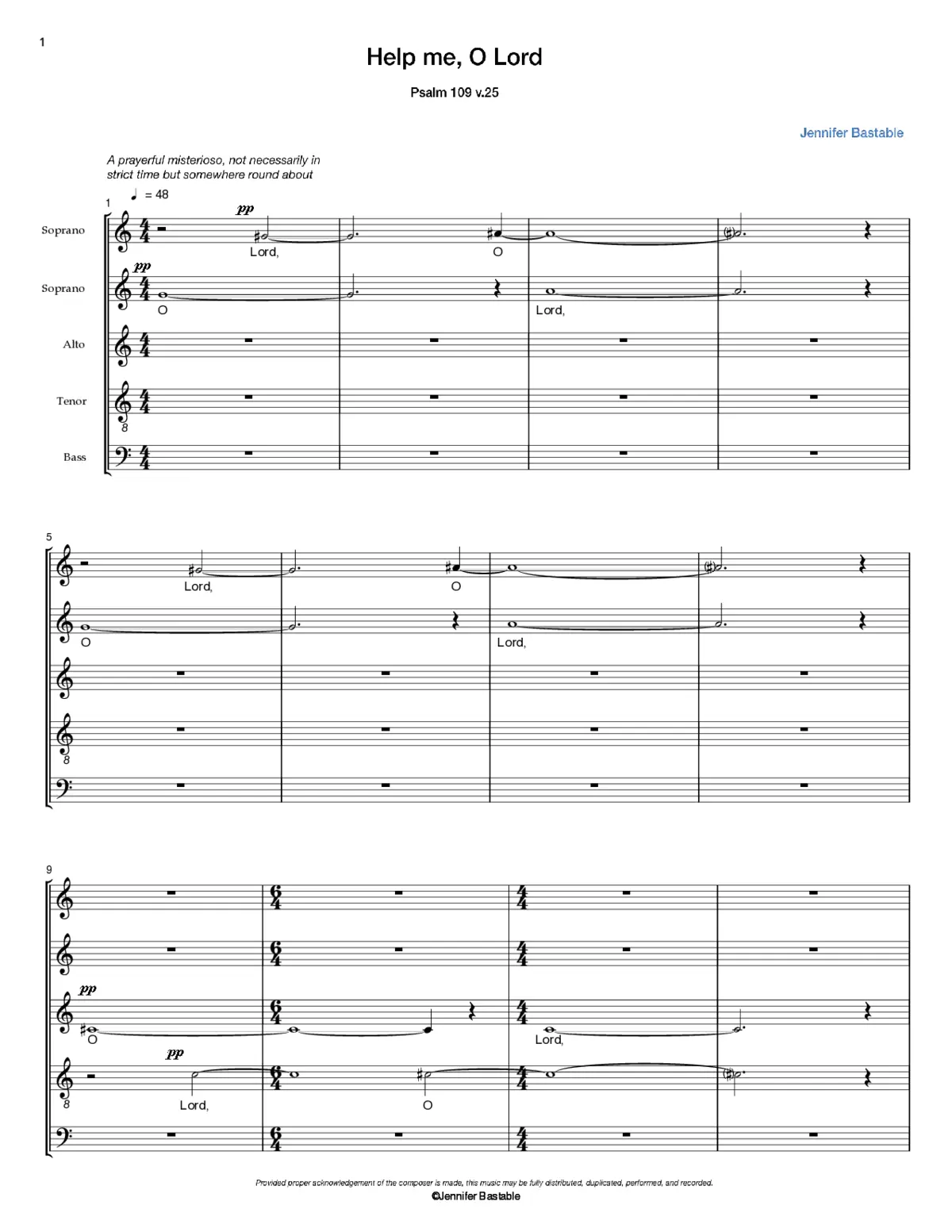 Help me, O Lord - Page 1