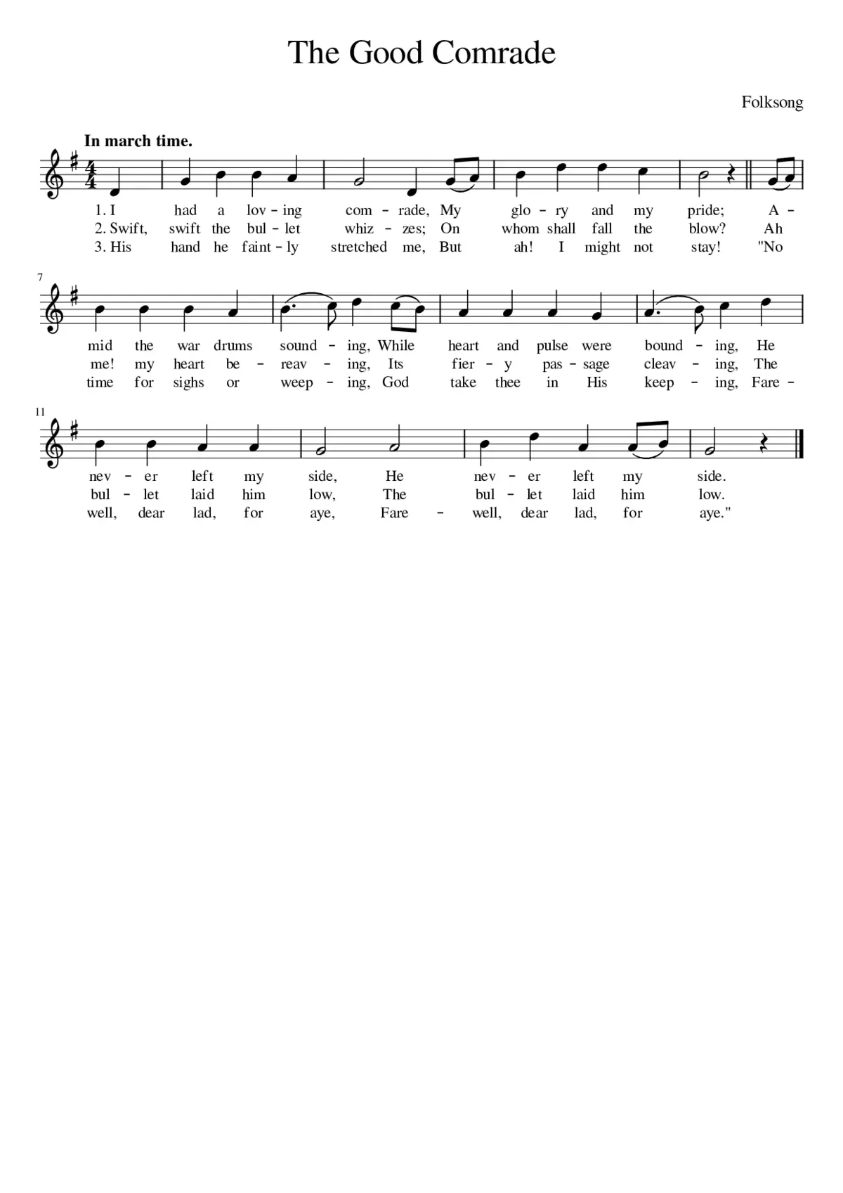 The Good Comrade - Page 1