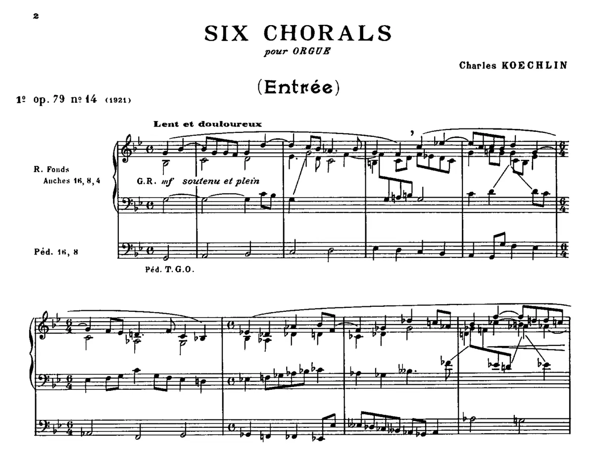 15 Chorals, Op.79 - Page 1