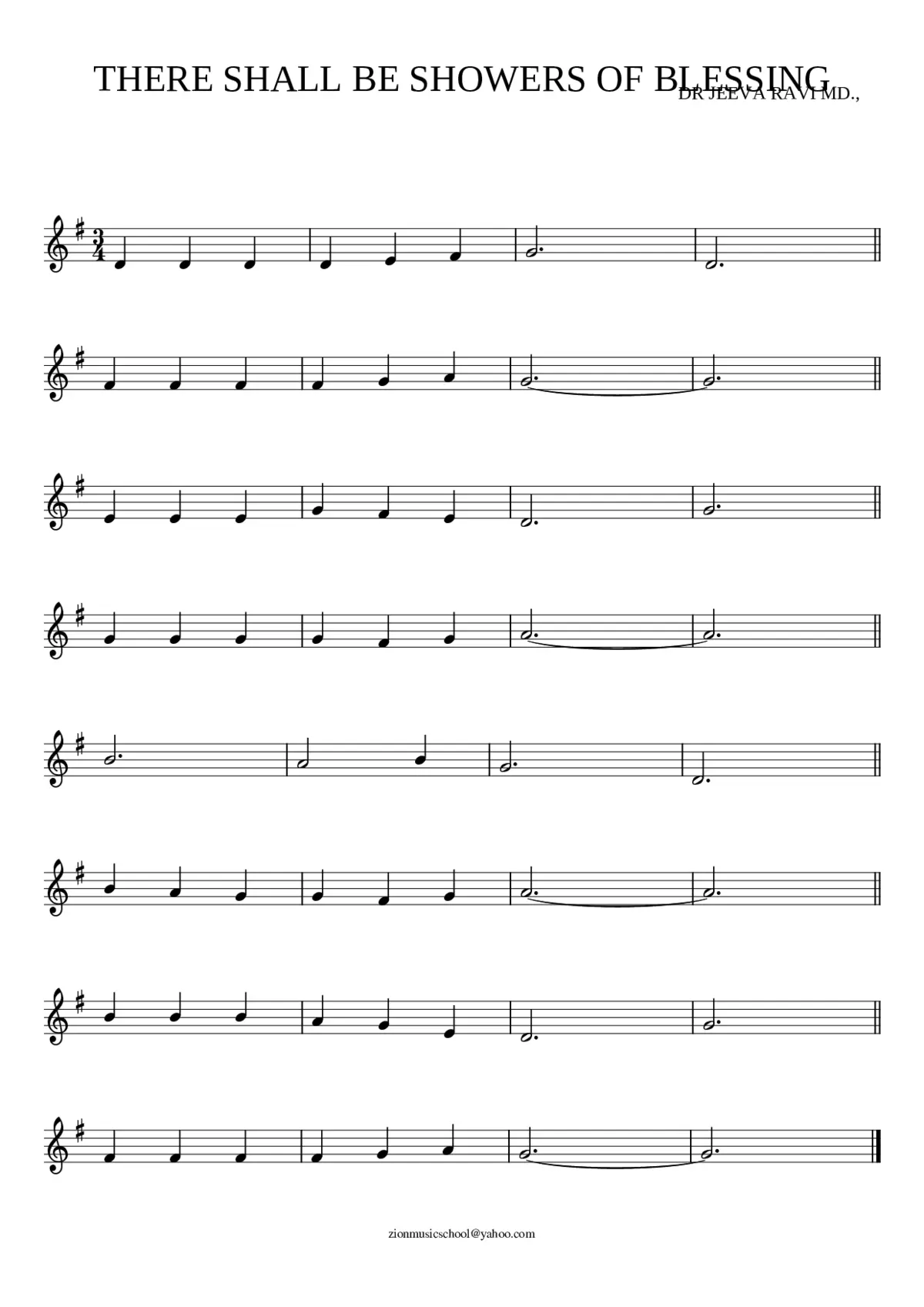 there shall be showers of blessing - Page 1