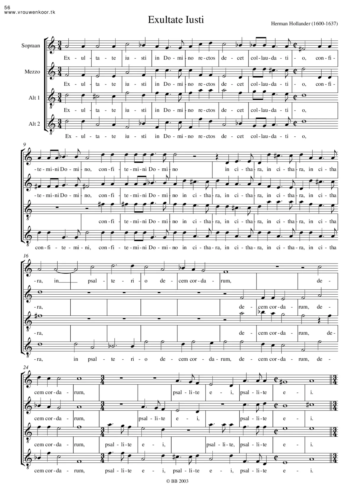 Exultate justi - Page 1