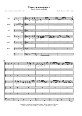 E cosi à poco à poco