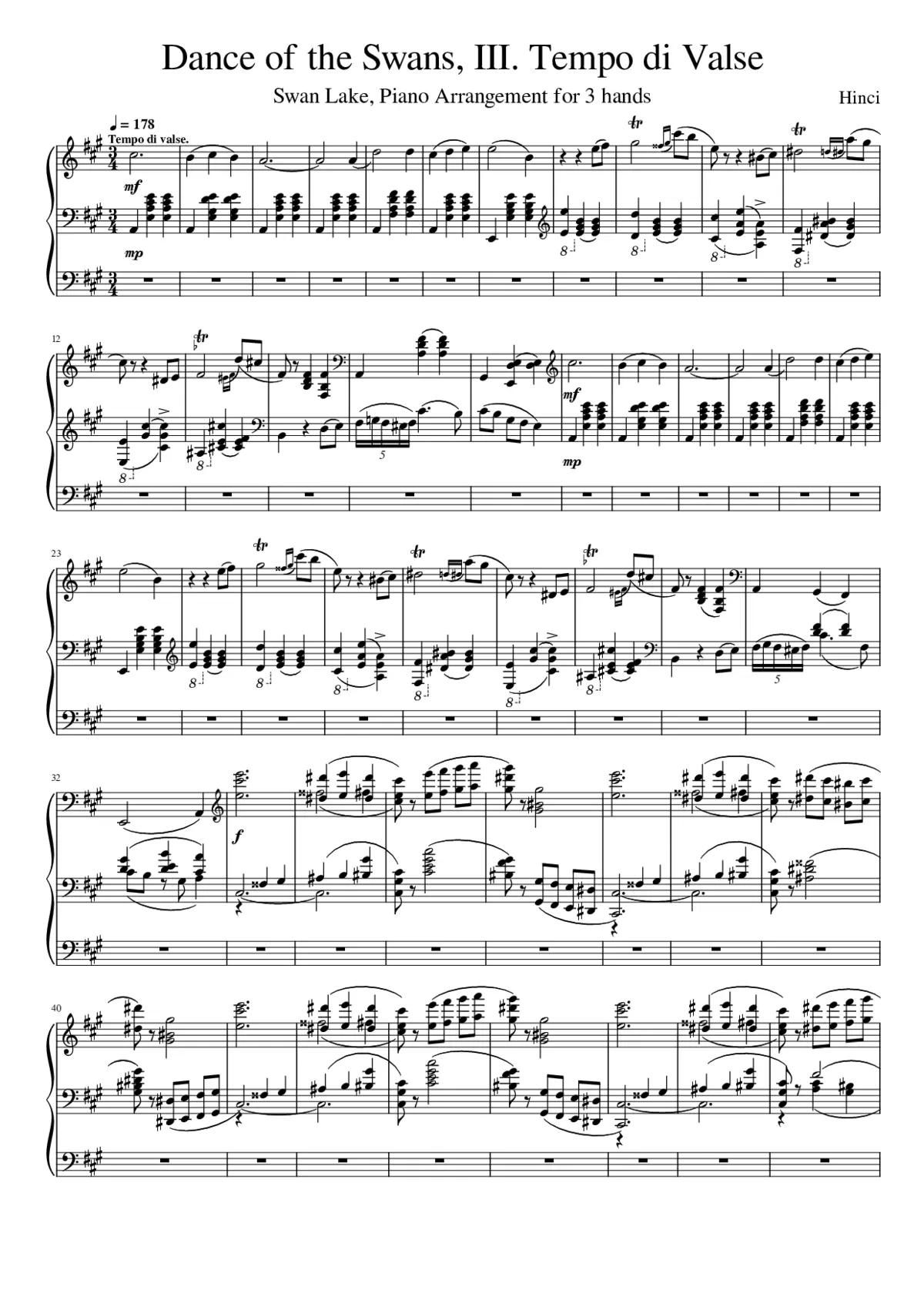 Swan Lake (ballet) Op.20 - Page 1