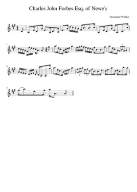 Charles John Forbes Esq. of Newe's