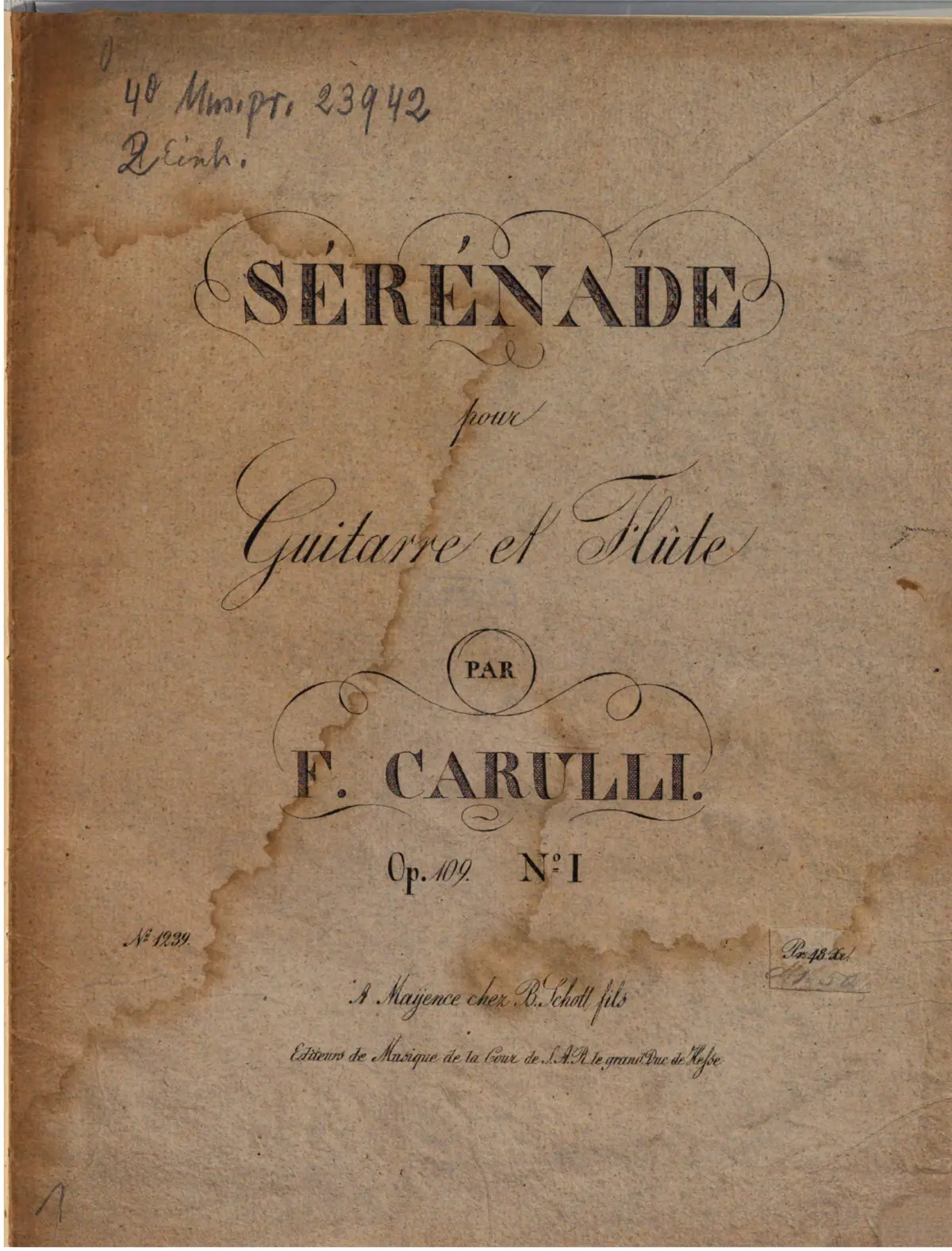 Sérénade pour Guitarre et Flûte - Page 1