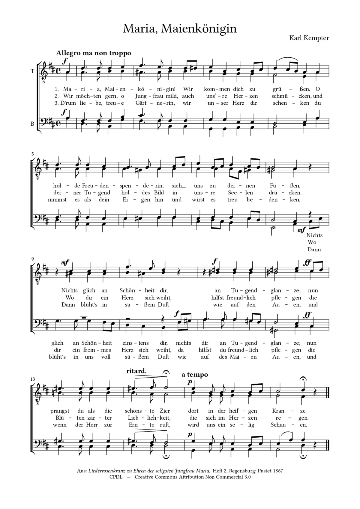 Maria, Maienkönigin - Page 1