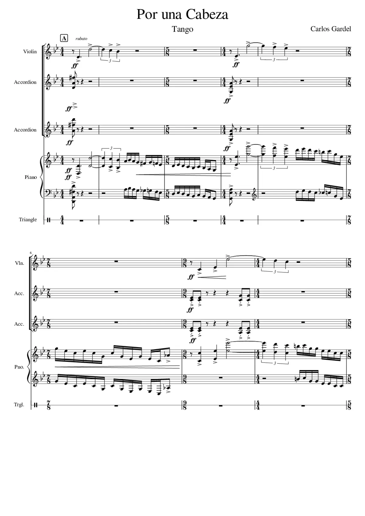 por una cabeza - Page 1