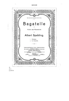 2 Bagatelles for Violin and Piano