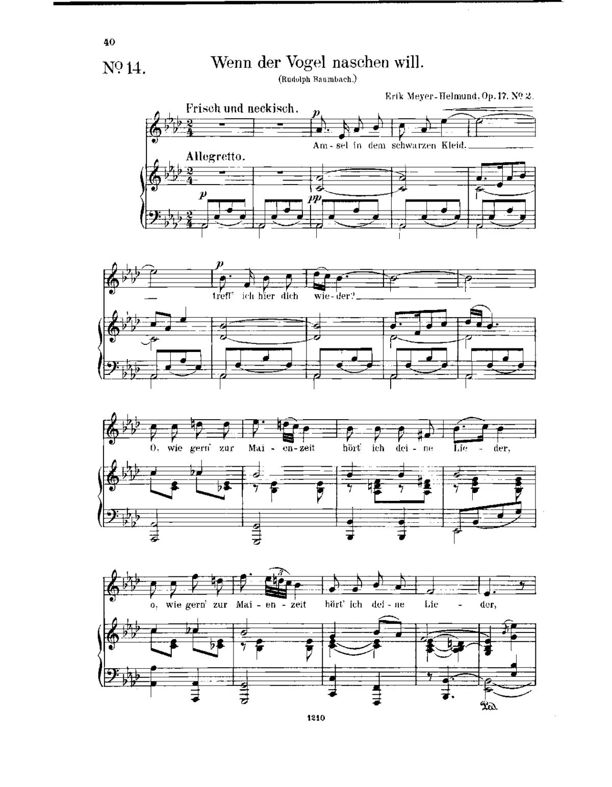 Zwei Lieder - Page 1