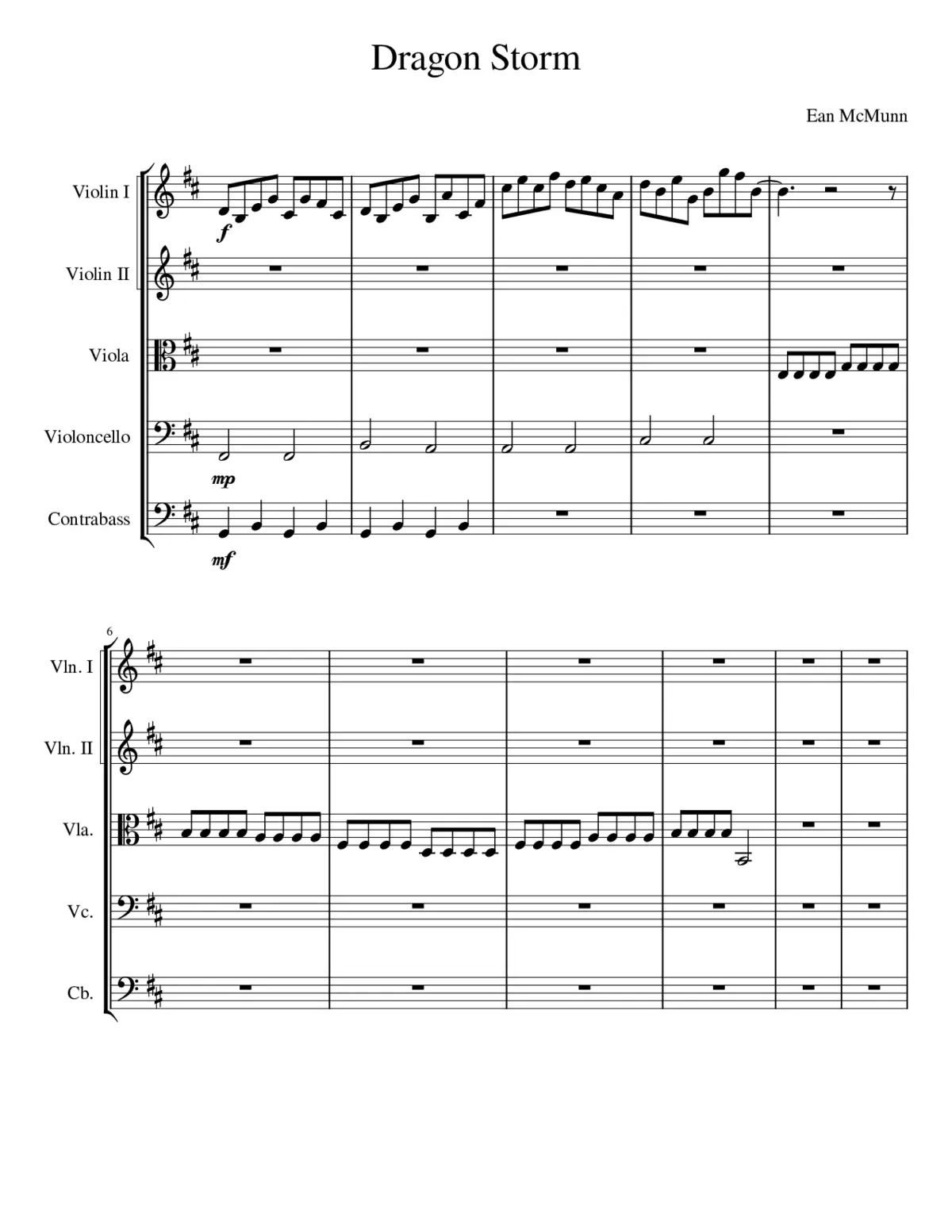 Dragon Storm By Ean McMunn - Page 1