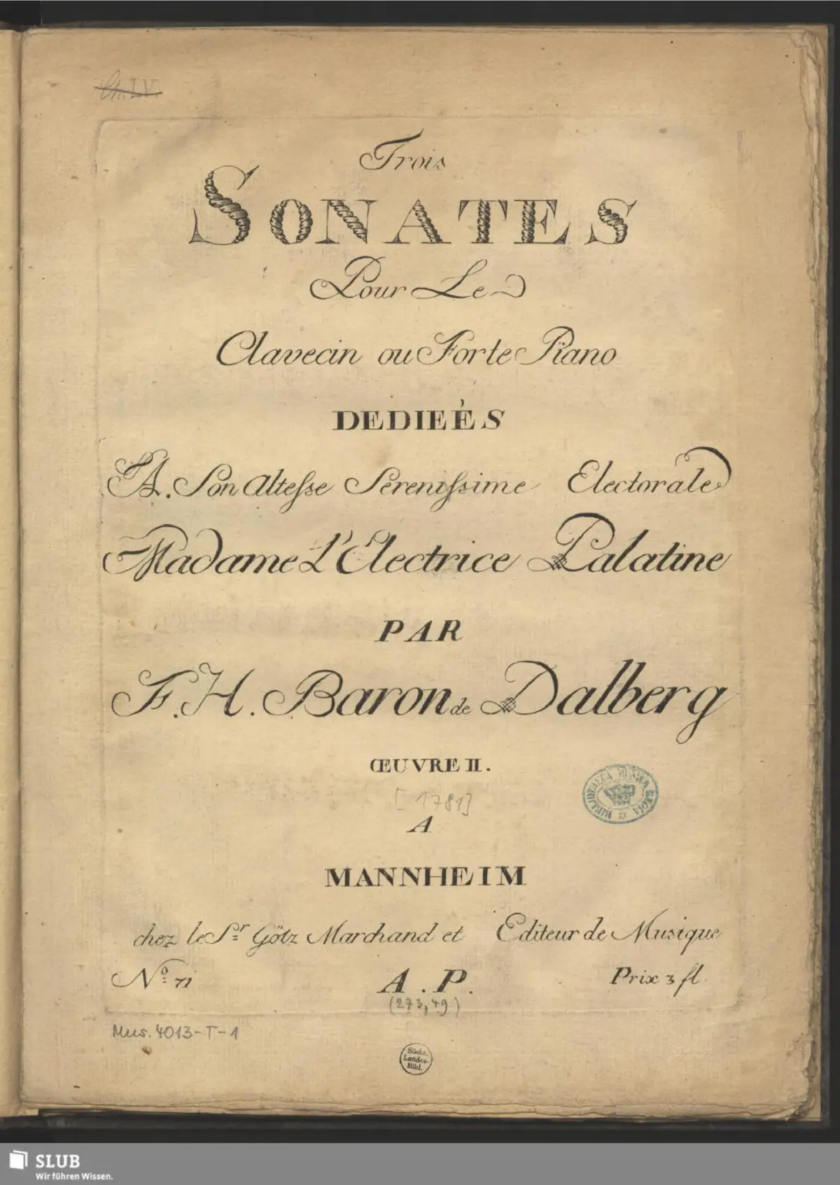 3 Keyboard Sonatas - Page 1