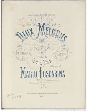 2 Mélodies de Victor Hugo