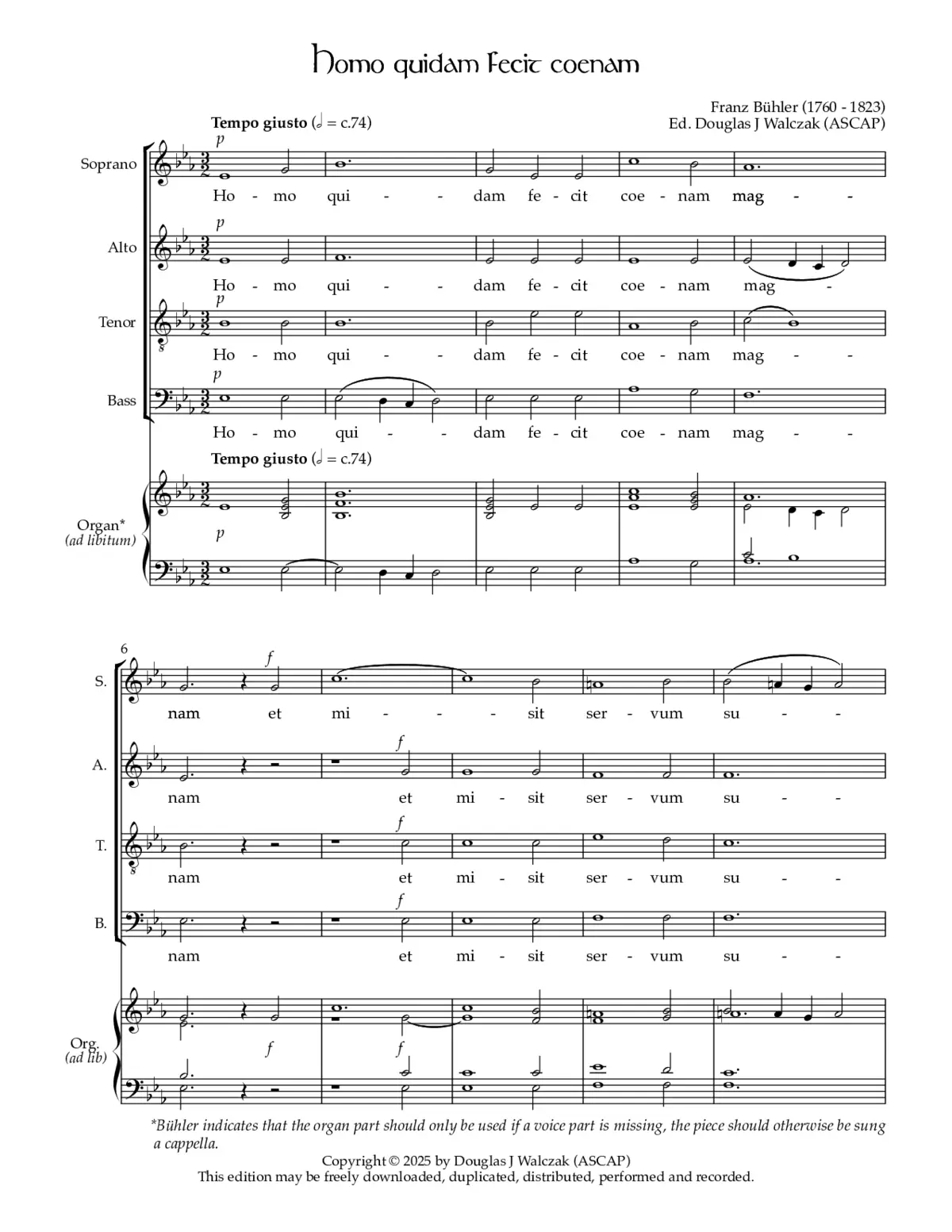 Homo quidam fecit coenam - Page 1