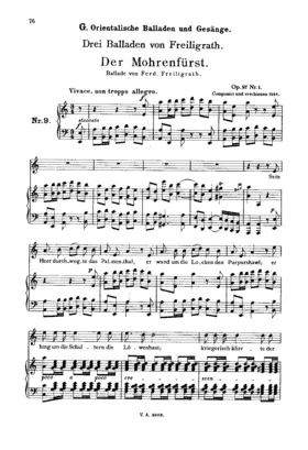 3 Balladen von Freiligrath