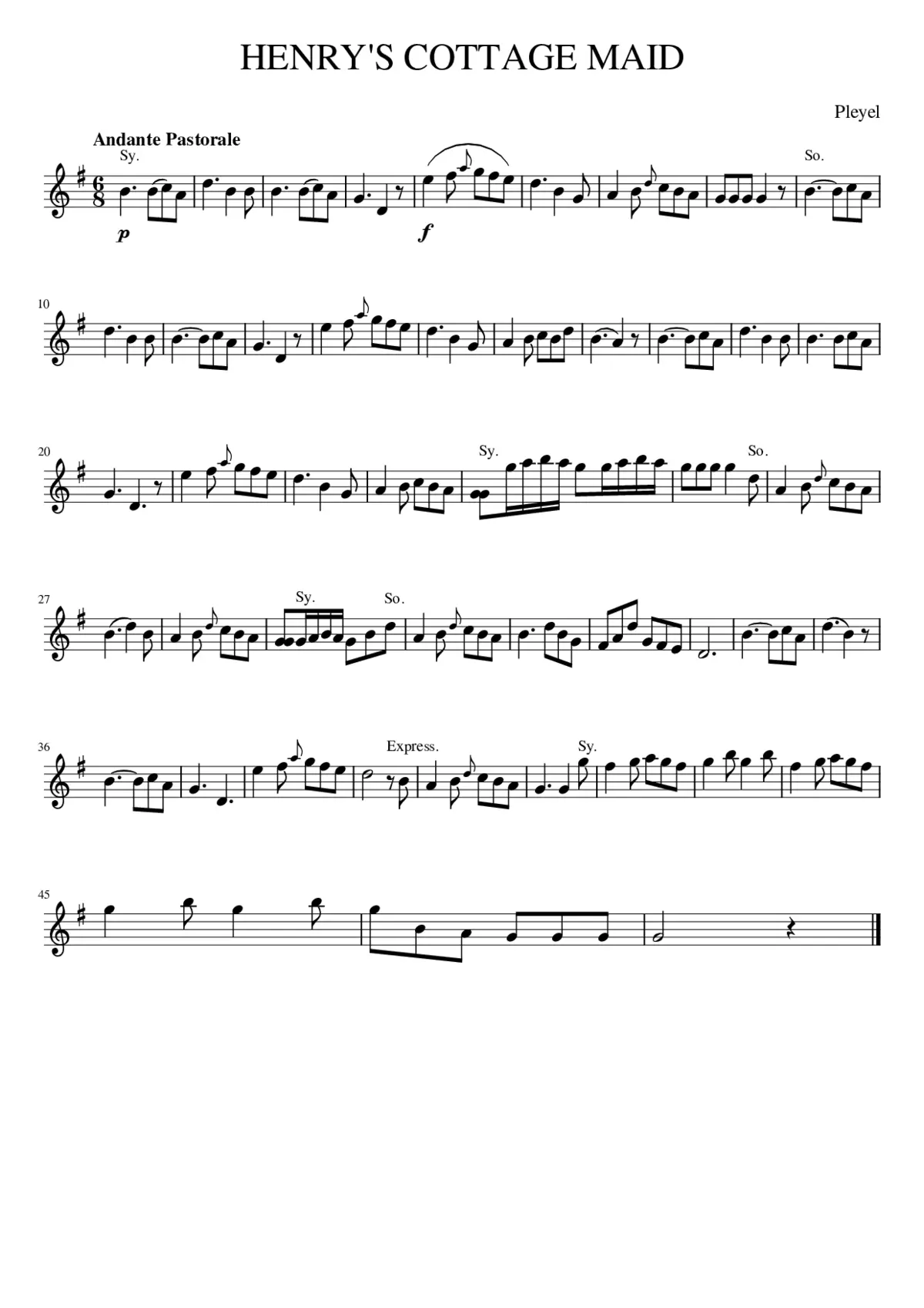 HENRY'S COTTAGE MAID - Page 1