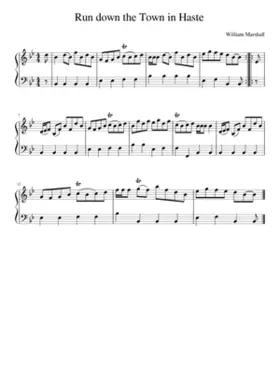 Run down the Town in Haste