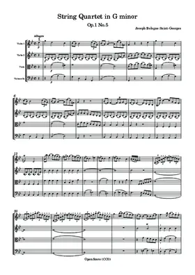 String Quartet in G minor, Op.1 No.5