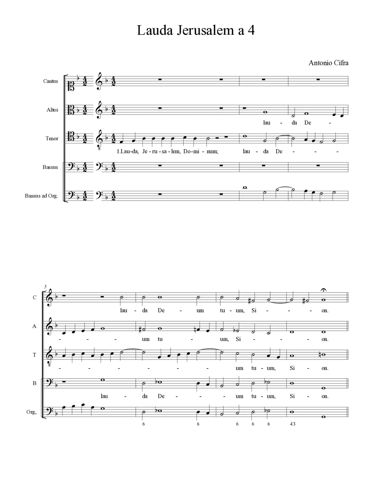 Lauda Jerusalem a 4 - Page 1