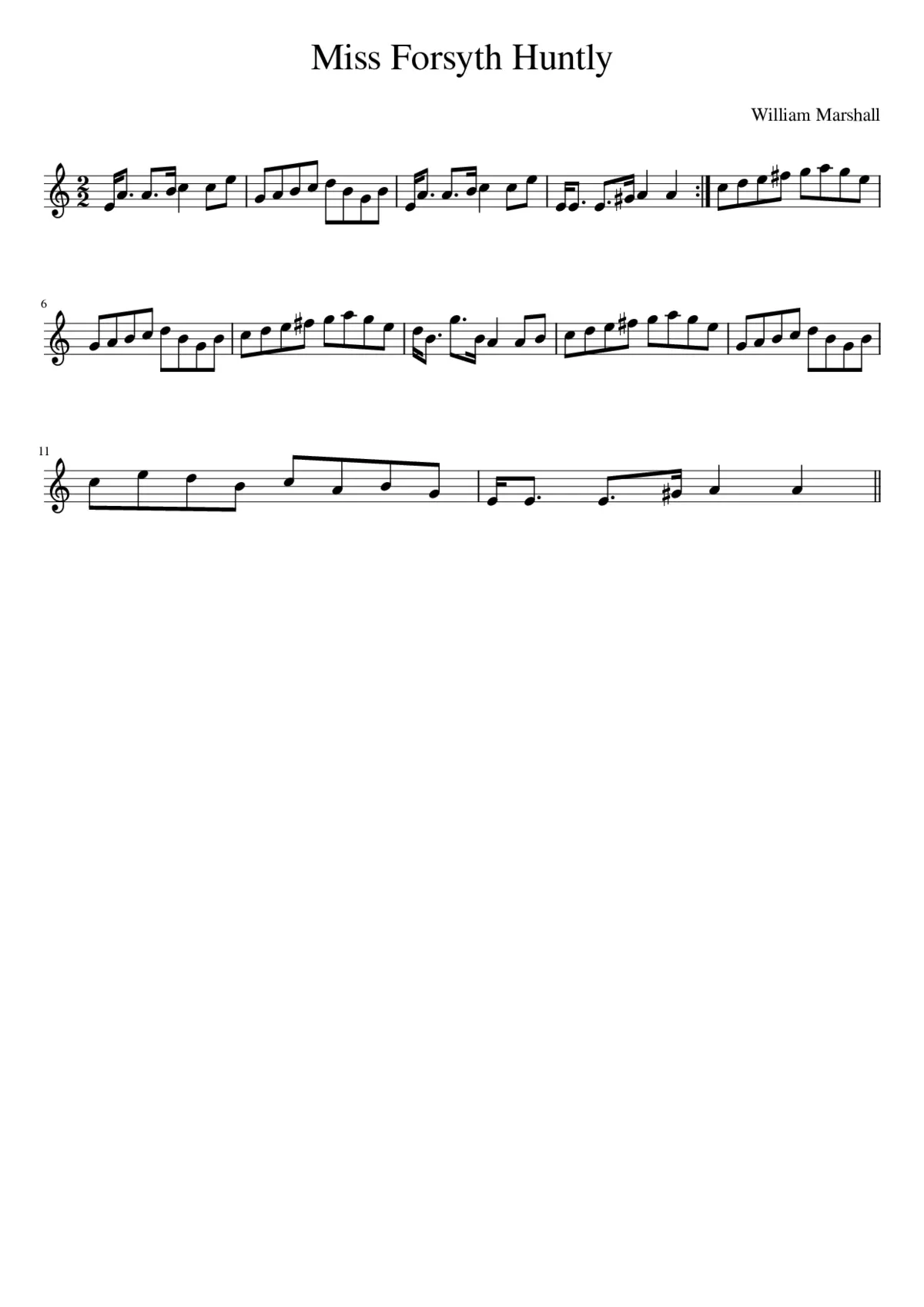 Miss Forsyth Huntly - Page 1