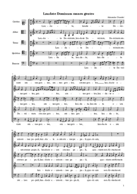 Laudate Dominum omnes gentes a 5