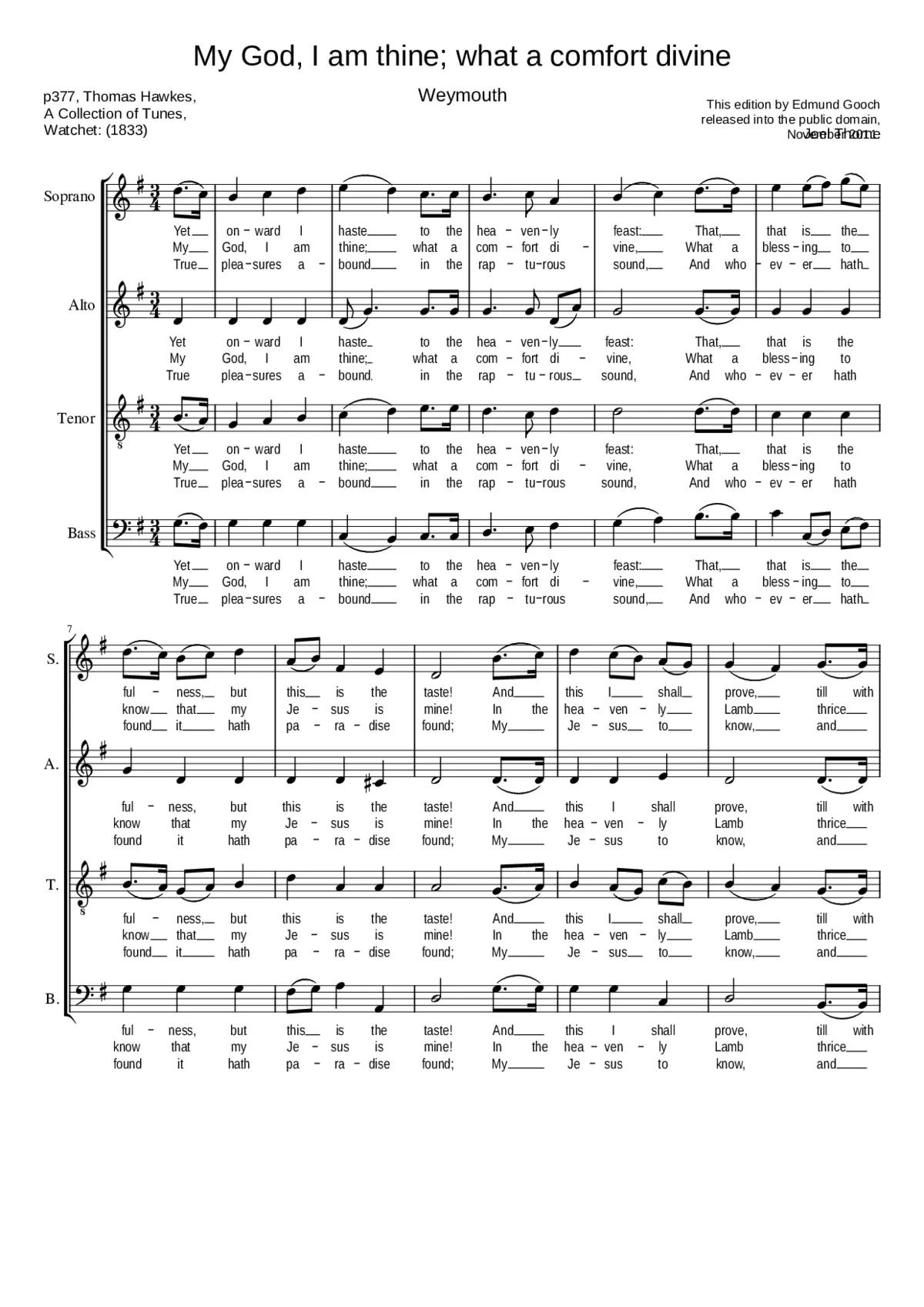 My God I am thine; what a comfort divine - Page 1