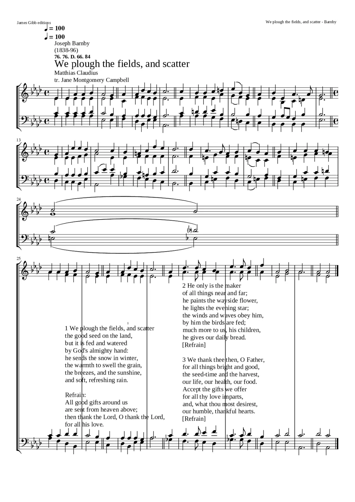 we plough the fields and scatter - Page 1