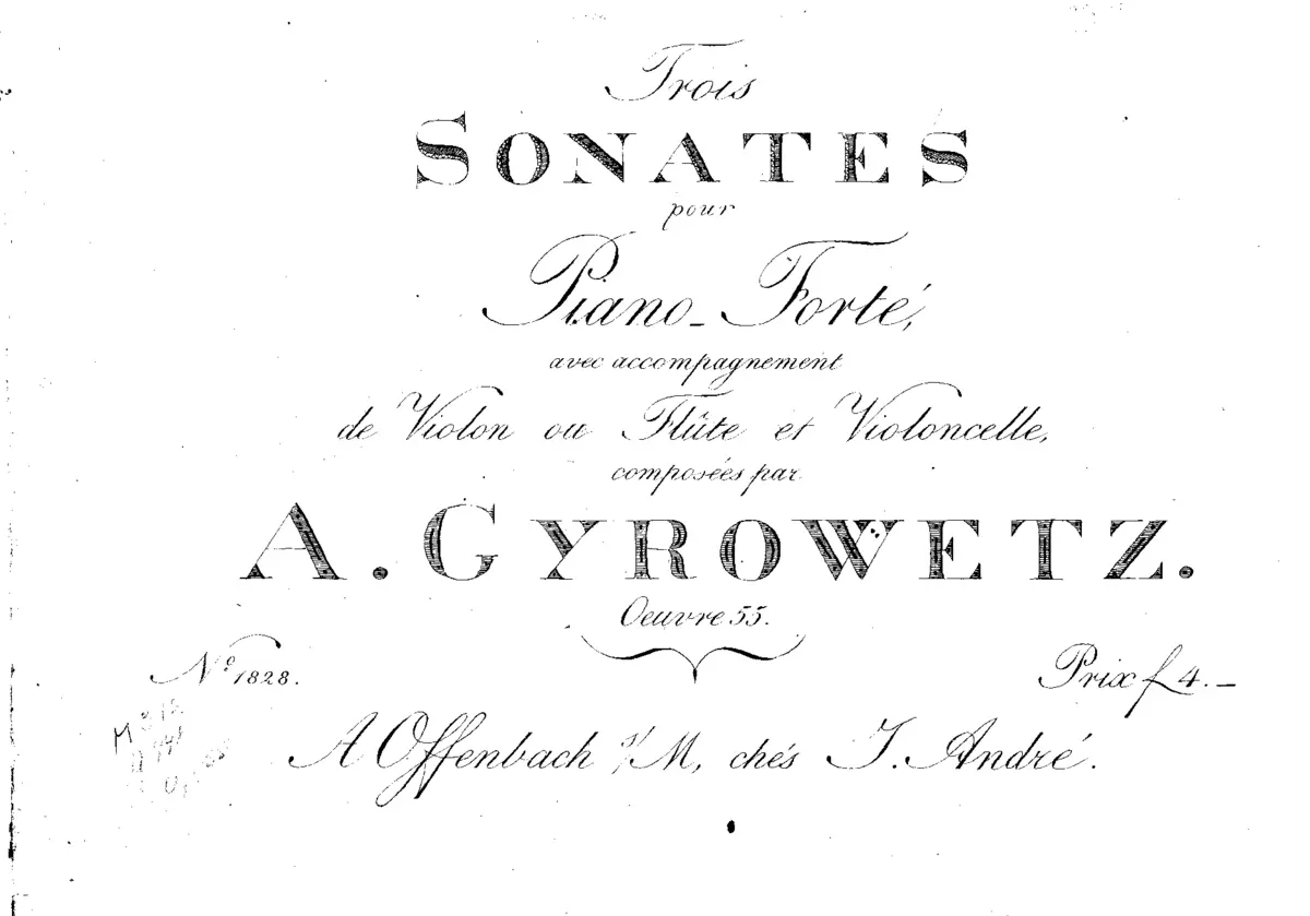 3 Sonatas for Piano, Violin (or Flute) and Violoncello - Page 1