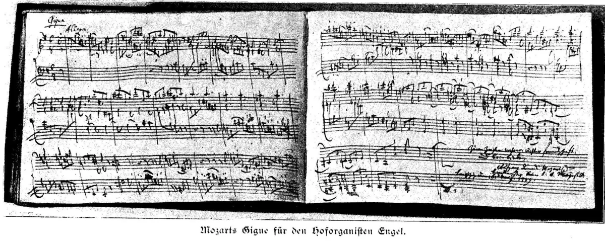 Gigue Pour le Clavecin ou Piano Forte - Page 1