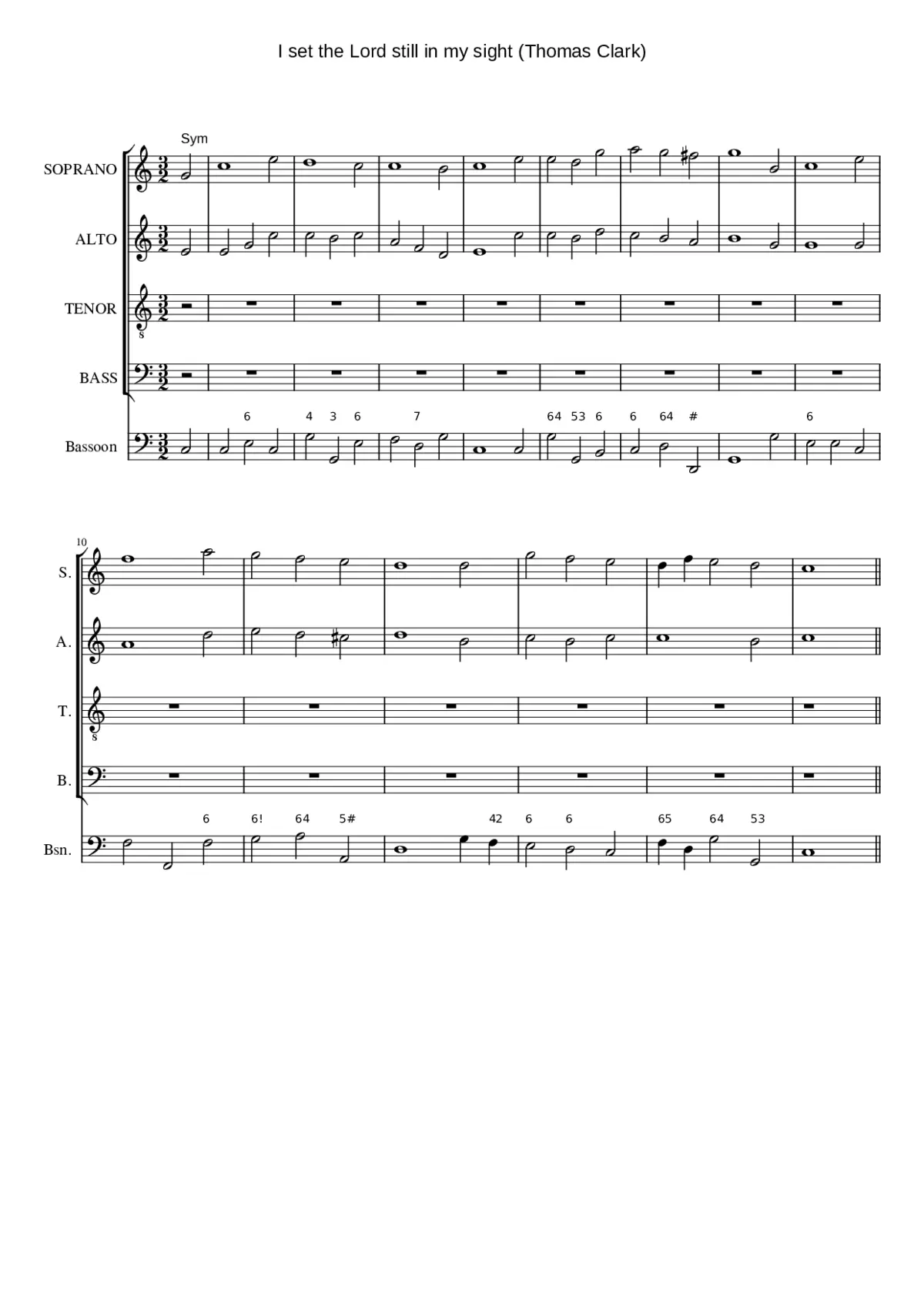 I set the Lord still in my sight - Page 1