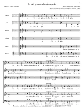 Io vidi già sotto l'ardente sole