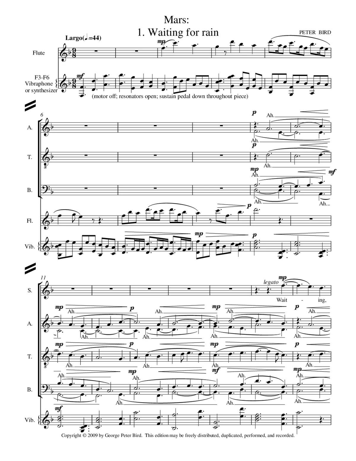 Mars: 1. Waiting for rain, Op. 15, No. 1 - Page 1