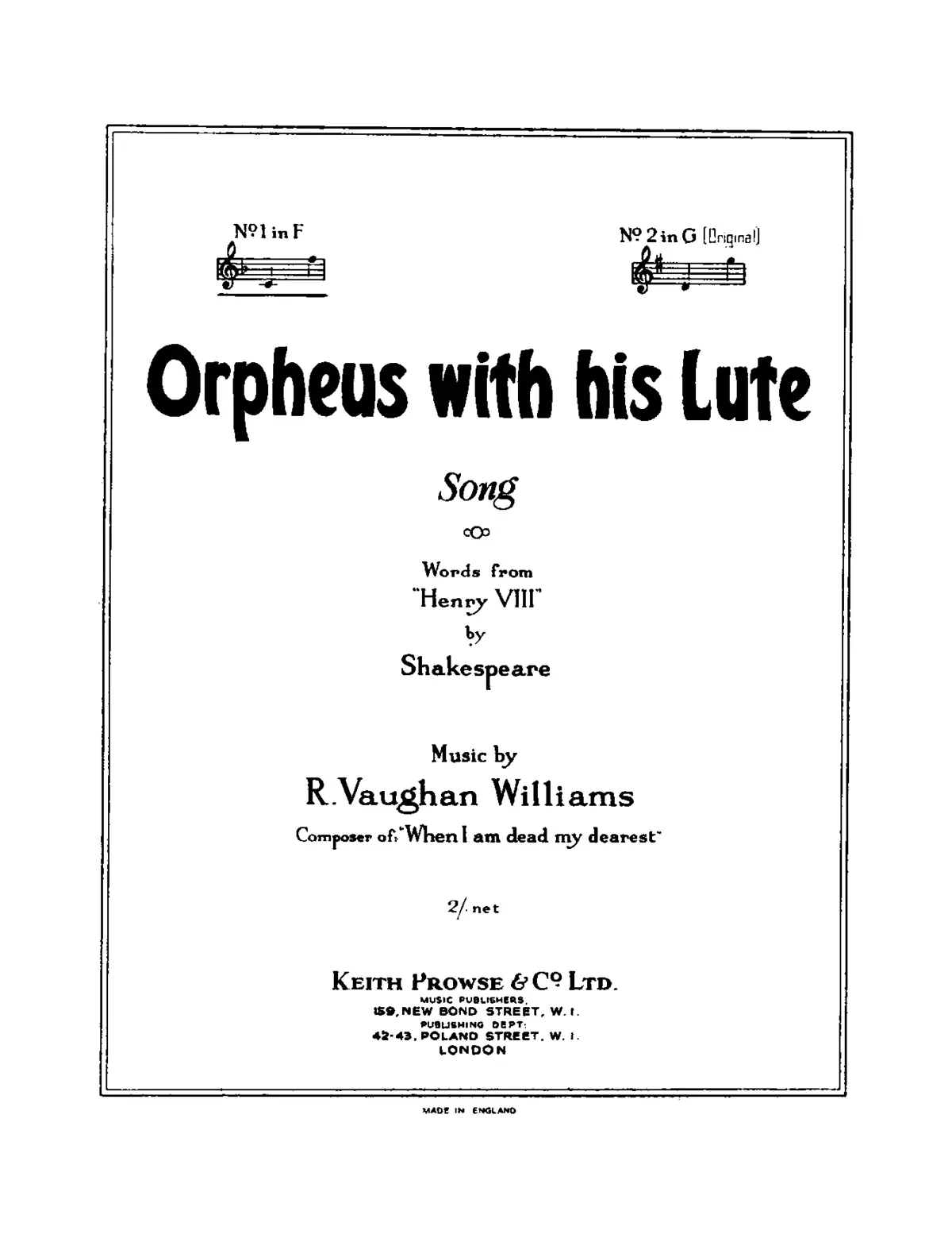 Orpheus with His Lute - Page 1