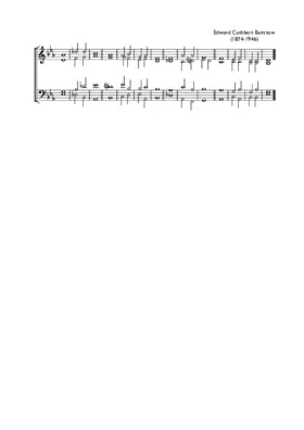 Double chant in E flat major