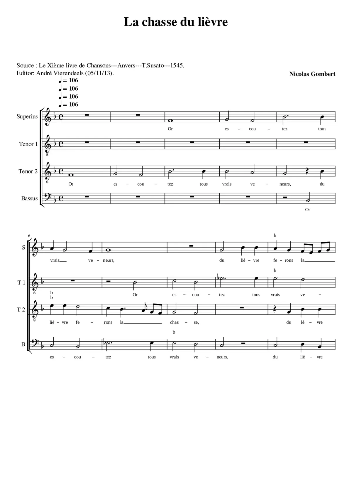 La chasse du lièvre - Page 1