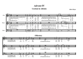 Advent IV Gradual, Alleluia and Offertory