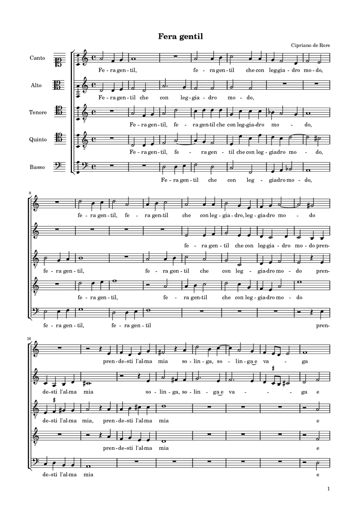 Fera gentil - Page 1