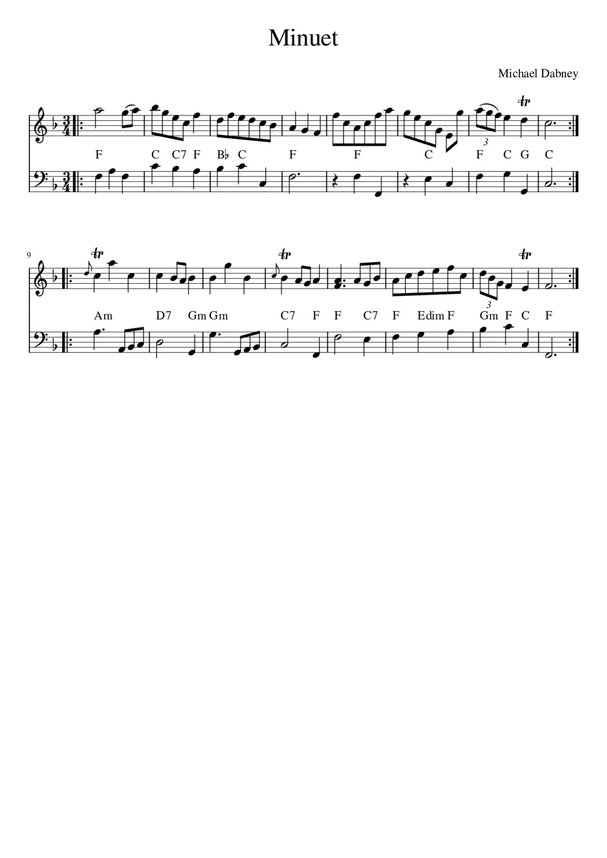Minuet - Page 1