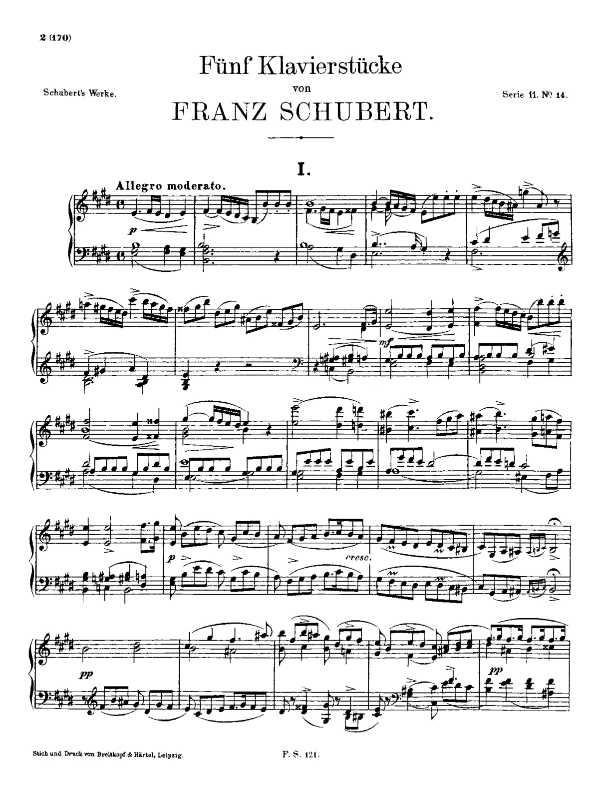3 Piano Pieces - Page 1