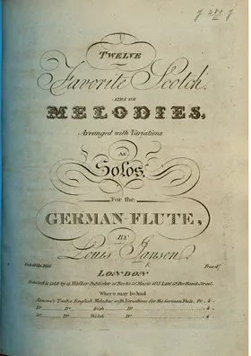 12 Favorite Scottish Airs with Variations