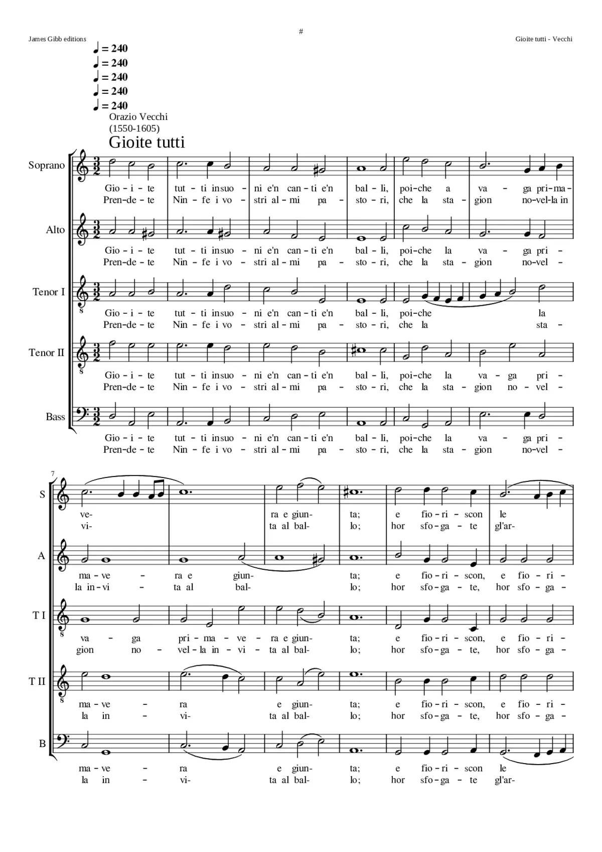 Gioite tutti - Page 1