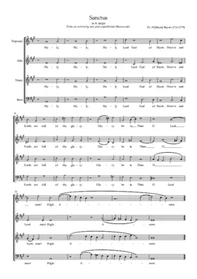 Sanctus in A major