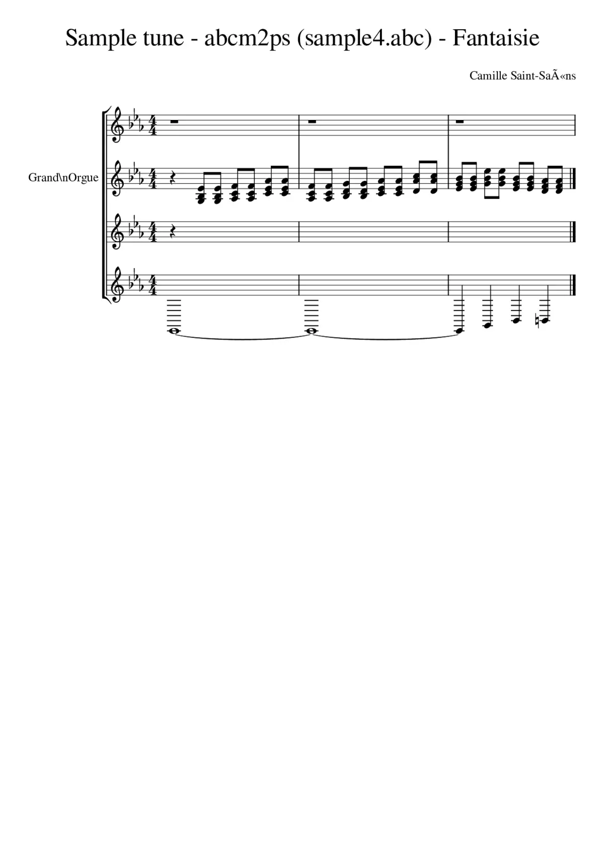 Sample tune - abcm2ps (sample4.abc) - Fantaisie - Page 1